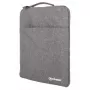 Manhattan Seattle laptophoes 39,6 cm (15,6 inch), grijs, gevoerd, extra zachte binnenvoering, hoofdvak met dubbele rits, ritsvak aan voorzijde, draaglus, waterafstotend en duurzaam, notebook-sleeve, drie jaar garantie