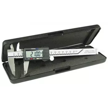 Liniaal metaal kunststof zwart zilver InLine 43002