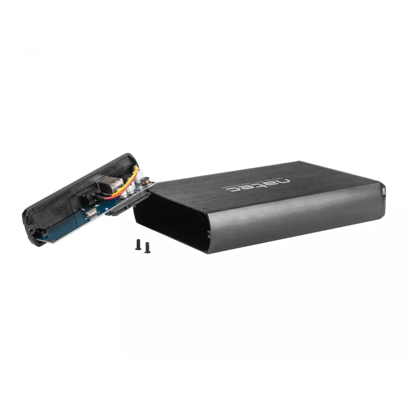 NATEC NKZ-0448 RHINO externe USB 3.0-behuizing voor 3.5 inch SATA-hdd's zwart aluminium