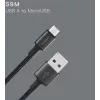 USB-kabel Orsen S9M A naar Micro USB 2.1A 1 m zwart