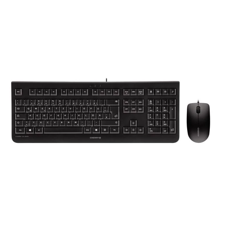 CHERRY DC 2000 toetsenbord, muis inbegrepen, universeel, USB, QWERTY, Tsjechisch, zwart