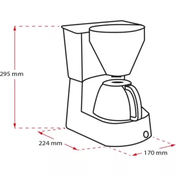 Easy, filterkoffiezetapparaat zwart