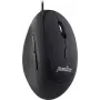 Perixx PERIMICE-519, kleine ergonomische muis, voor rechtshandigen, USB bedraad, zwart