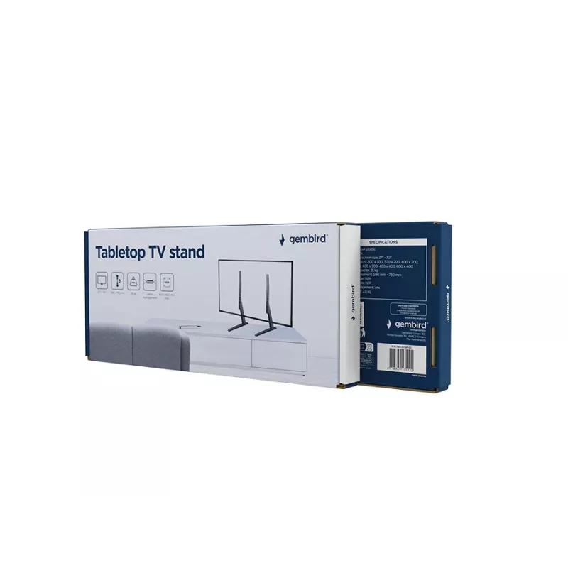 Gembird TVS-D70F-01 tafel-TV-standaard, 37 - 70, zwart