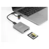 DeLOCK USB Type-C kaartlezer CFexpress XQD aluminium grijs 10000 Mbit/s