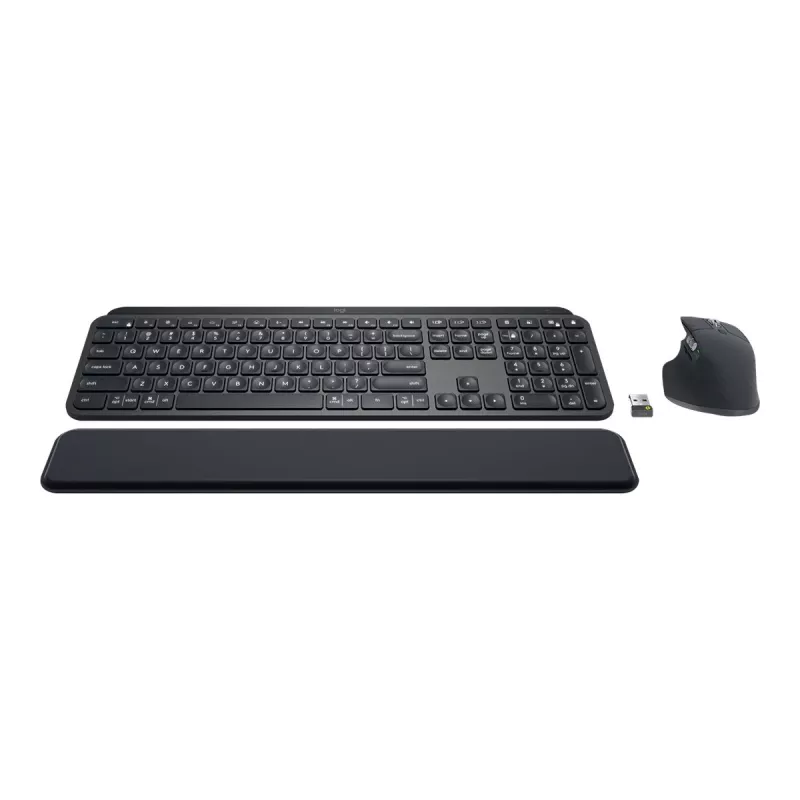 Logitech MX Keys Combo for Business - toetsenbord-muisset - verlicht - draadloos - Bluetooth LE - QWERTY - GB - grafiet