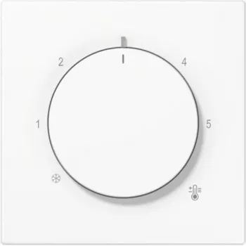 Afdekplaat voor thermostaat Jung LS1749BFWW – model LS1749BFWW, witte uitvoering