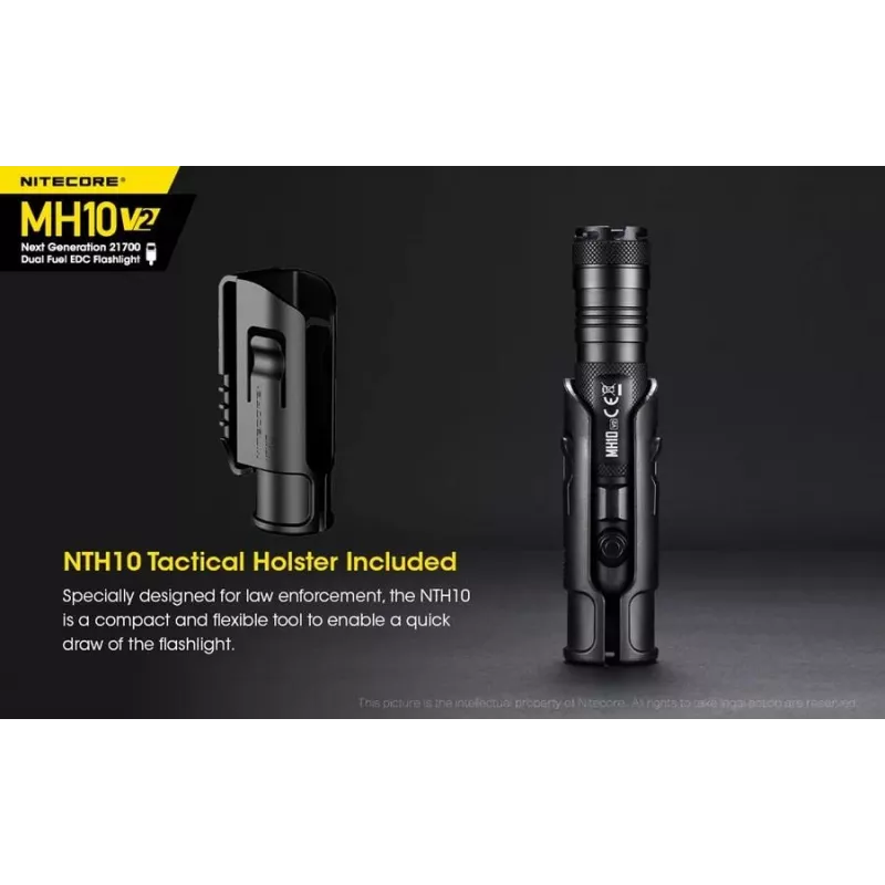 Handzaklamp Nitecore MH10 V2 zwart