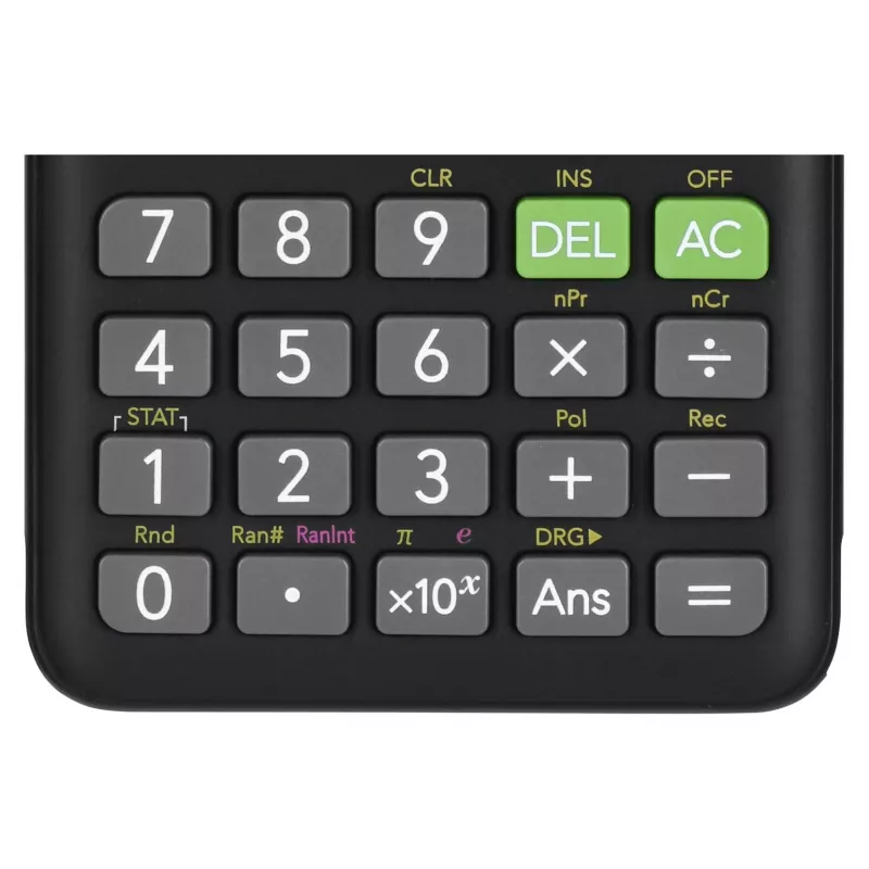 Casio FX-82ES PLUS-2 wetenschappelijke zakrekenmachine, 252 functies, 77 x 162 mm, zwart