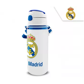 Kinder aluminium sportfles met drinktuit KIDS 600 ml – Real Madrid design