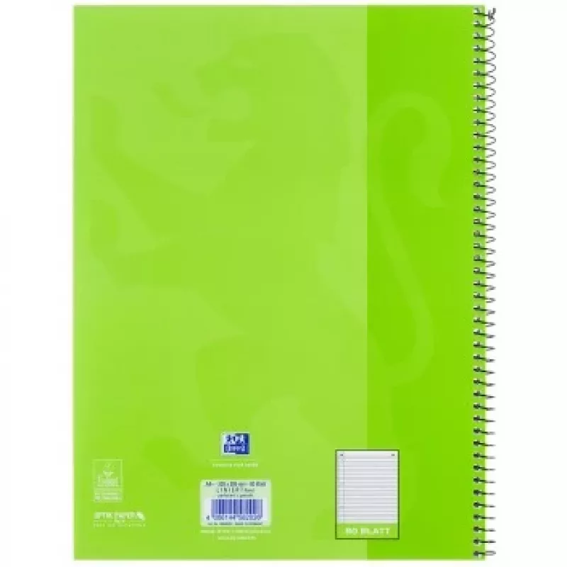 Schrift Oxford 100050357 A4 80 blad groen