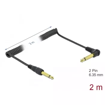 Audiokabel DeLOCK 85939 2m 6,35mm zwart