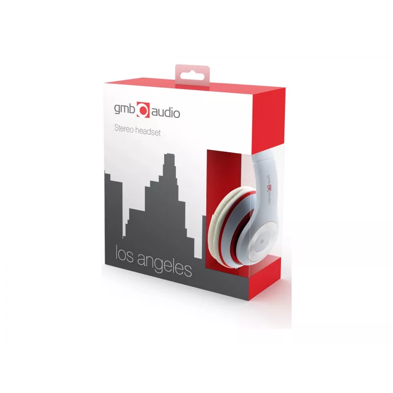 Headset Los Angeles wit/MHS-LAX-W Gembird