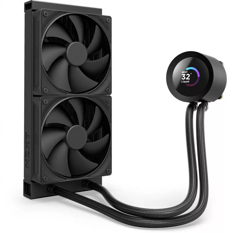 NZXT Kraken Plus 240 processor all-in-one-vloeistofkoeler 12 cm zwart