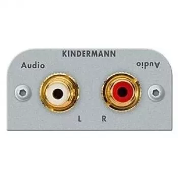Stopcontactmodule 2 x RCA Kindermann 7441000510
