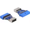 DeLOCK USB-adapter pinheader bus naar interne Type-E Key A bus 20-pins