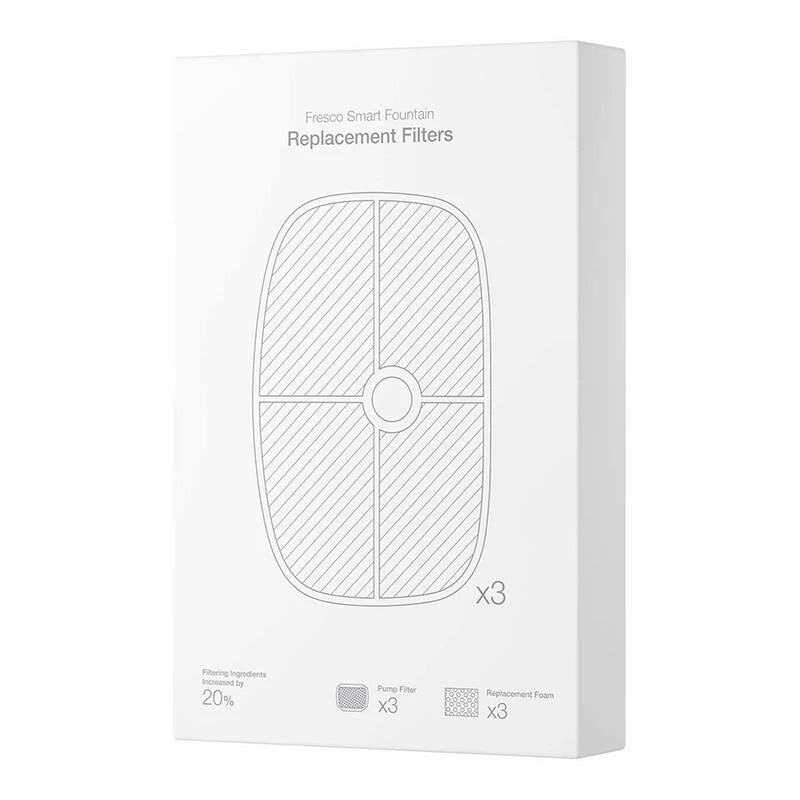 Vervangingsschuimfilter voor Petoneer PN-120001-01 – 3-pack voor aquaria/waterpompen