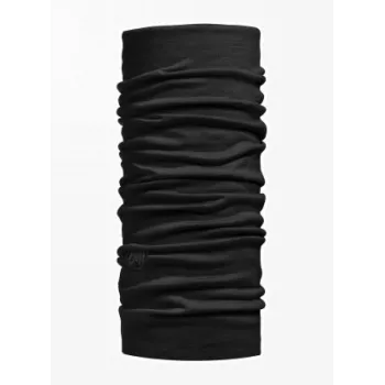 Buff 100637 halsdoek zwart unisex merinowol naadloos 47 g – voor fietsen, wandelen, trekking