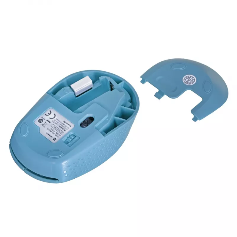 Natec Stork NMY-2001 draadloze optische muis, 1600 DPI, USB-ontvanger, blauw