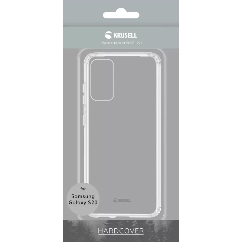 Krusell Essentials HardCover voor Samsung Galaxy S20 (6,2 inch), transparant