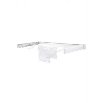 Wandmontage wasrek Leifheit 83305, opvouwbaar, 7,2 m drooglengte, wit, 1030×530 mm