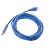 Verlengkabel USB 3.0 AM-AF blauw 3M