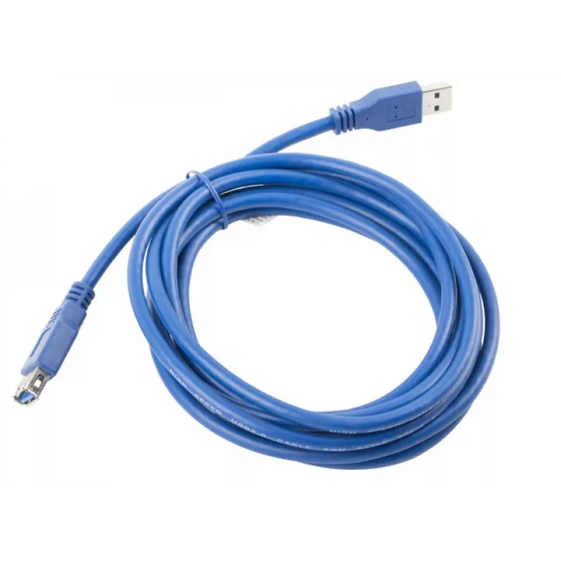 Verlengkabel USB 3.0 AM-AF blauw 3M