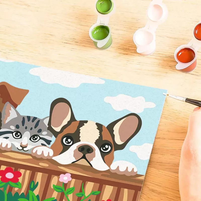 Malset Ravensburger CreArt – honden en katten (schilderen-op-nummer-set)