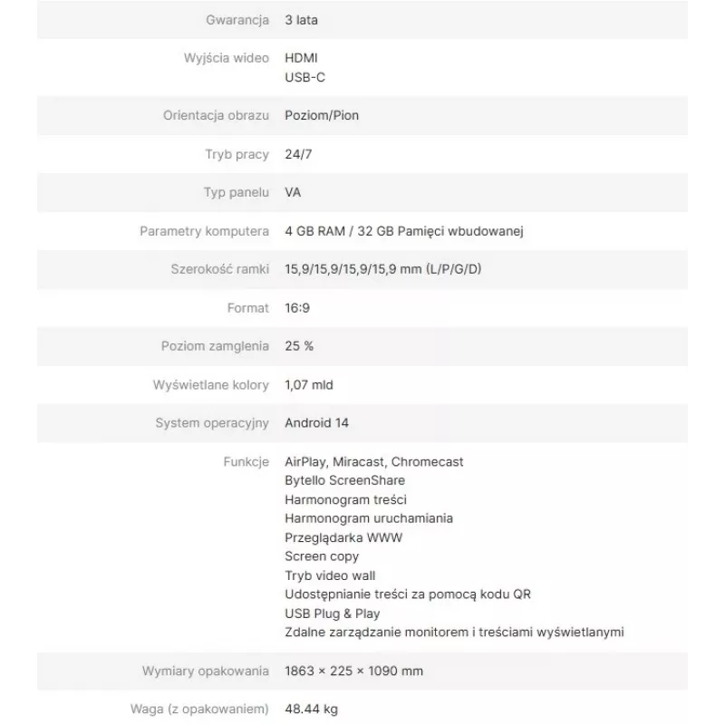 Avtek informatiemonitor DS2 75
