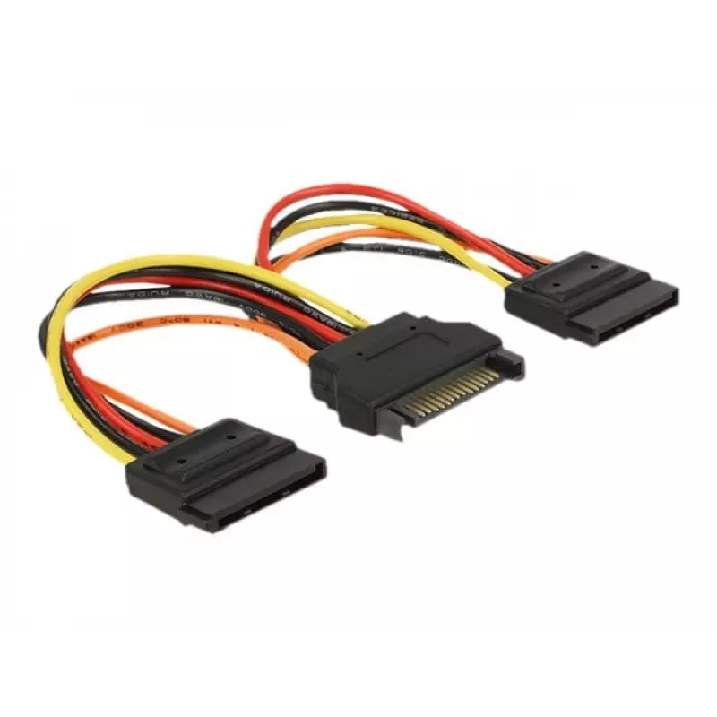 Interne stroomkabel DeLOCK 60143 0,15 m SATA 15-polig