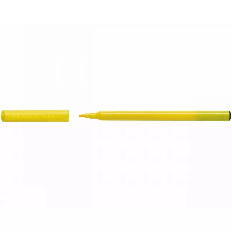 Viltstift Faber-Castell 554201 12 kleuren ronde punt veelkleurig