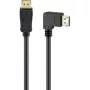 Kabel DisplayPort stekker 90° > DisplayPort stekker, 8K / 144Hz (zwart, 2 meter, 1 stekker 90° zijwaarts, 54 Gbit/s, DisplayPort 2.0 / 2.1)