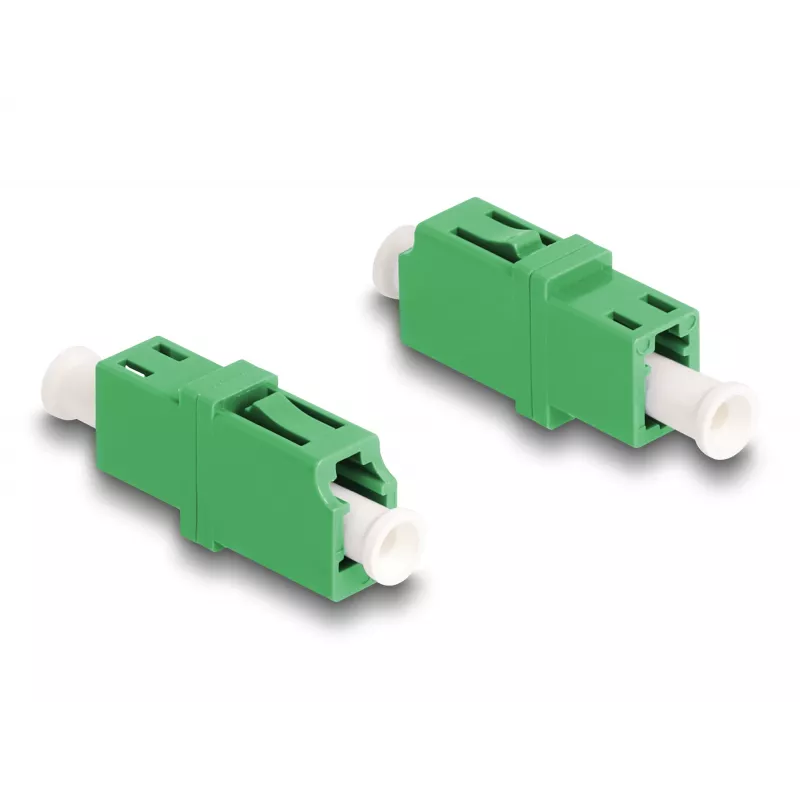Optische vezelkoppeling LC simplex female naar LC simplex female APC groen DeLOCK 87984