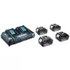 MAKITA voeding KIT 18V (BL1850Bx4+DC18RD) MAKPAC