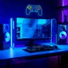 Bedrade USB-gamepad MANTA SNL63MT Neon Lights — pc-controller met USB-aansluiting