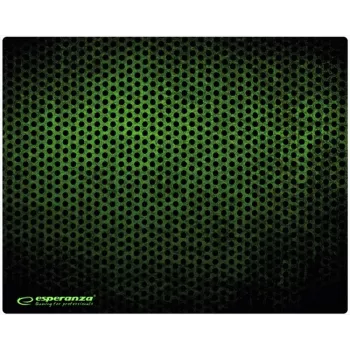 Muispad ESPERANZA EGP102G — gamingrubberen mat 300×240 mm, 3 mm, groen/zwart, antislip