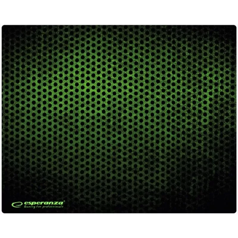 Muispad ESPERANZA EGP102G — gamingrubberen mat 300×240 mm, 3 mm, groen/zwart, antislip