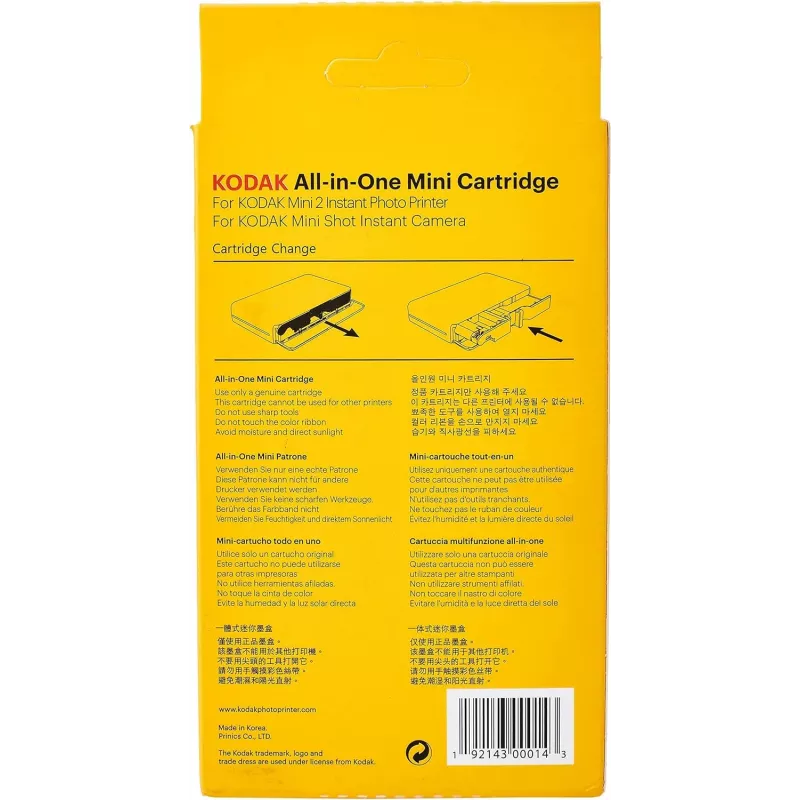 All-in-One mini-cartridge 30 vel, Kodak MC-30 — fotopapiercartridge voor instantprinter, capaciteit 30 vel