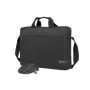 Aktetas NATEC Wallaroo 39,6 cm (15,6 inch) — polyester laptoptas, geschikt voor 15,6-inch schermen, zwart