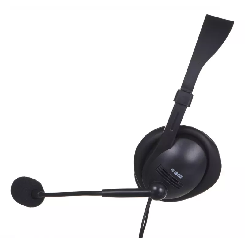 Bedrade binaurale gaming-headset IBOX W1MV — over-ear, 3,5 mm, 2 m kabel, beugelmicrofoon