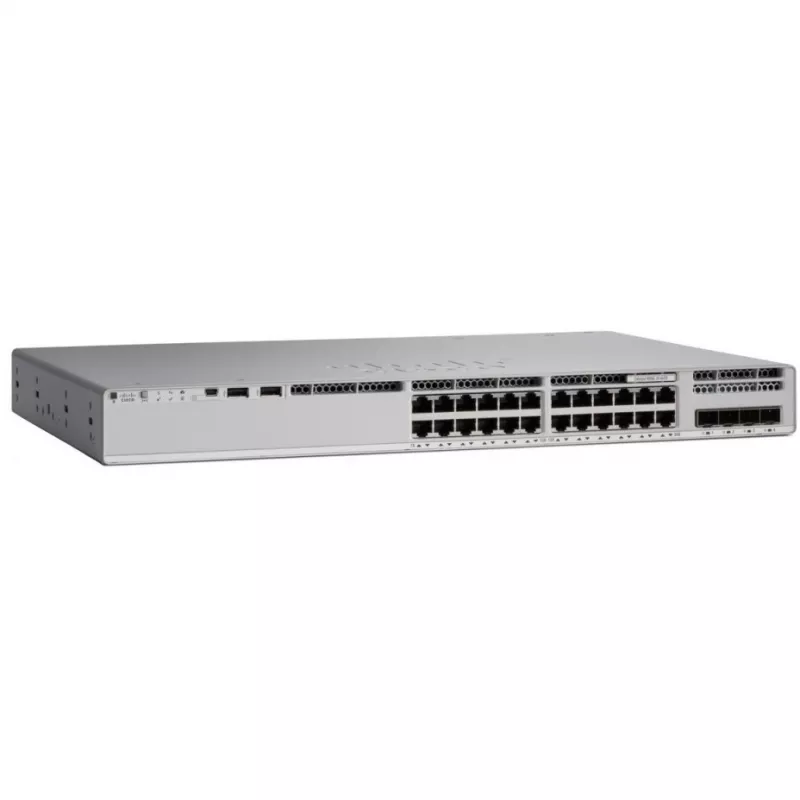 Cisco - Catalyst 9200 - Network Advantage - Switch - L3 - Smart - 24 x 10/100/1000 (PoE+) rack-montabel