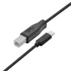 USB A naar B kabel TB 1,8 m — zwart, voor printers