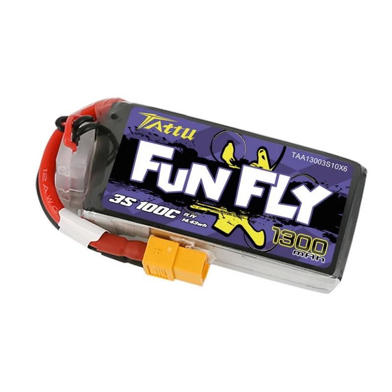 Batterij Tattu Funfly 1300mAh 11,1V 100C 3S1P