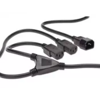 Digitus ASSMANN - stroomverdeler (250 V wisselstroom) - IEC 320 EN 60320 C14 - IEC 320 EN 60320 C13 - 1.7 m - gegoten - zwart (AK-440400-017-S)