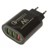 USB-wandlader MACLEAN MCE479B — 3x USB-aansluitingen, 18W totaalvermogen, compact