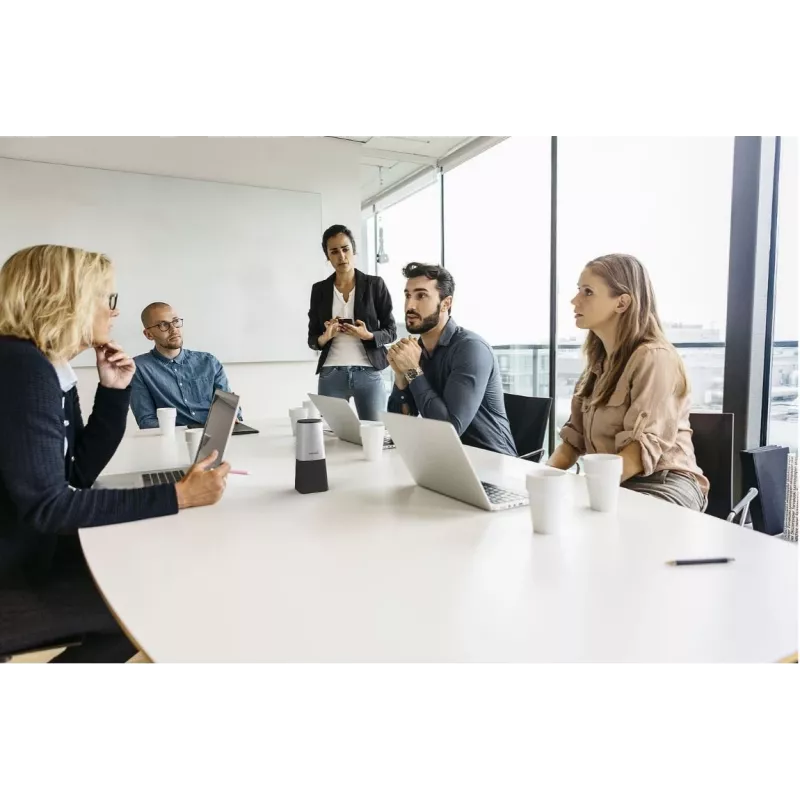 Philips PSE0540 Smart Meeting draagbare vergadermicrofoon, USB-C, zwart/zilver