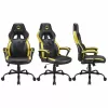 Pc-gamingstoel Subsonic SA5642-B1 gevoerde zitting zwart geel 120 kg