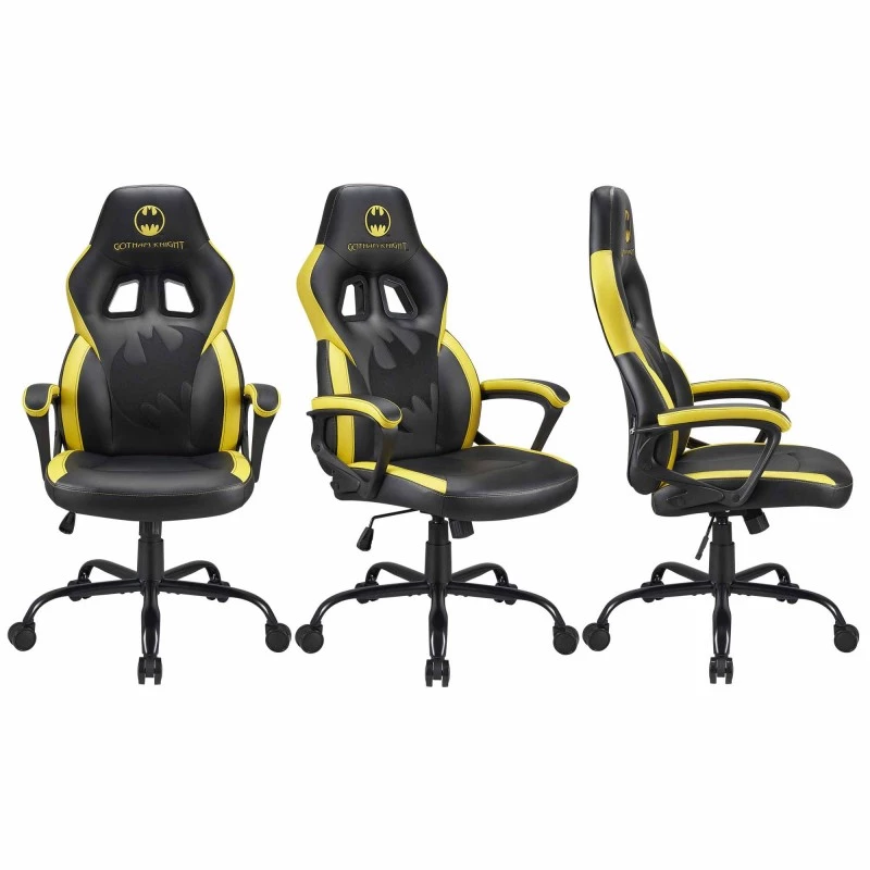 Pc-gamingstoel Subsonic SA5642-B1 gevoerde zitting zwart geel 120 kg
