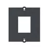 Bachmann 917.062 individueel modulair frame voor 1x Keystone met metalen houder, zwart