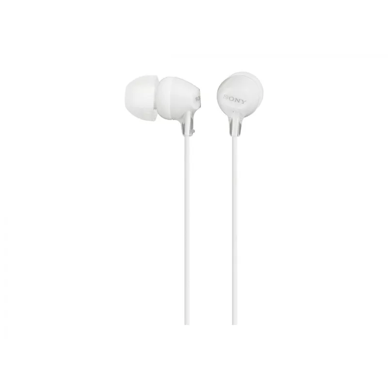 Sony MDR-EX15LP, bedraad, 8 - 22000 Hz, muziek, 3 g, koptelefoon, wit